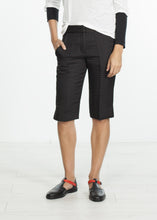 Load image into Gallery viewer, Square Stitch Knee Short in Black
