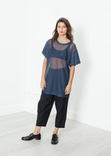 Load image into Gallery viewer, Mesh Over Dress in Navy
