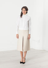 Load image into Gallery viewer, Tulle Pleat Skirt in Cream
