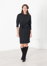 Load image into Gallery viewer, Tie Waist Dress in Black
